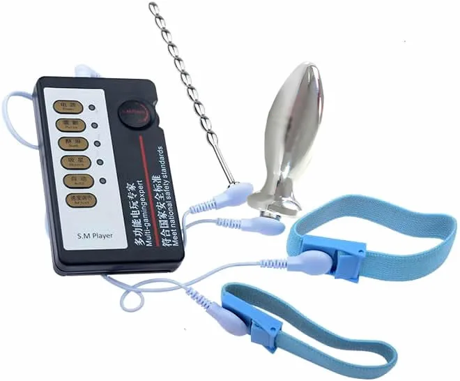 Electro Estimulador Pin Uretra + Plug Anal