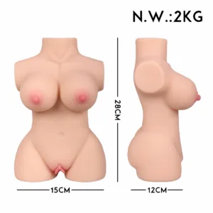 Masturbador pecho vagina ano 28cm: imagen 2