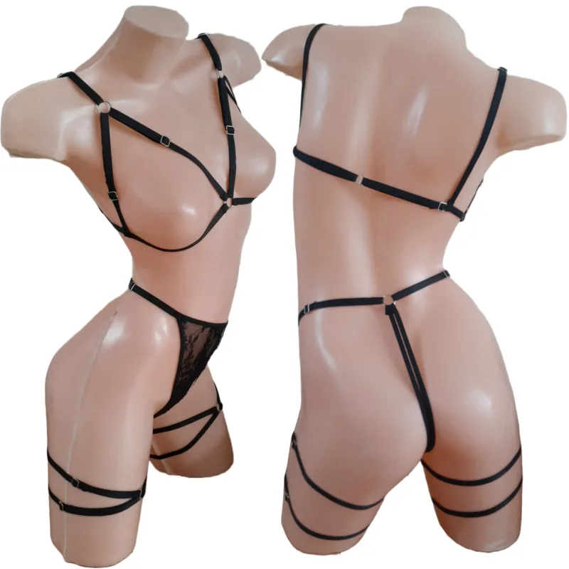 Conjunto Tanga Abierta Rutera Arnes - (art 2013) Talle 90 a 110