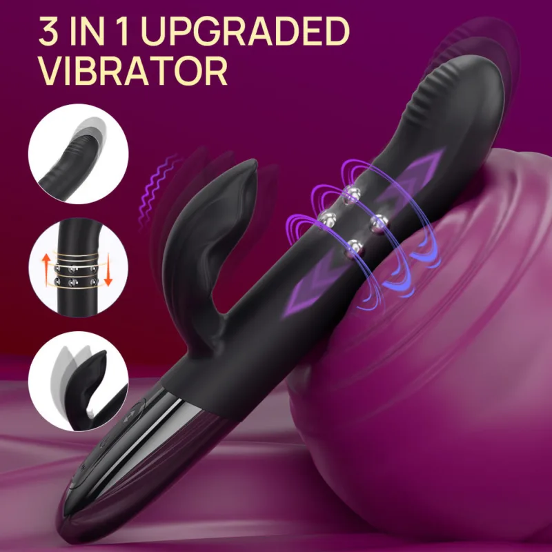 Vibrador Punto G con Movimiento y Rotación (Sube y Baja)