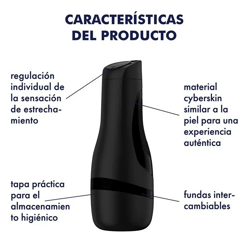 Satisfyer Masturbador Masculino Men Classic Black - Imagen 2